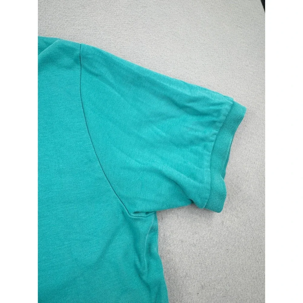Polo Ralph Lauren Mens Teal Short Sleeve Pique Cotton Polo Shirt Size L Preppy